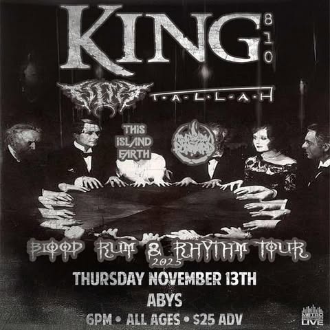 11/13 Rapid City SD King 810 Blood Rum & Rhythm Tour